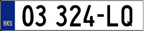 Trailer License Plate